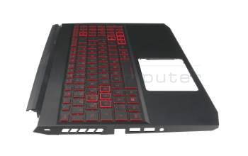 201000DFKC01 original Acer clavier incl. topcase DE (allemand) noir/rouge/noir avec rétro-éclairage