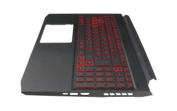 201000DFKC01 original Acer clavier incl. topcase DE (allemand) noir/rouge/noir avec rétro-éclairage