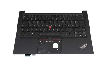 2H-BC8GML70121 original PMX clavier incl. topcase DE (allemand) noir/noir avec rétro-éclairage et mouse stick avec interrupteur marche/arrêt