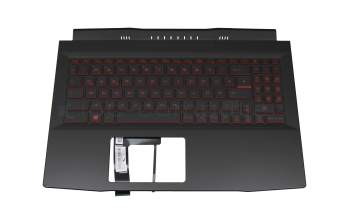 307581C211 original MSI clavier incl. topcase DE (allemand) noir/rouge/noir avec rétro-éclairage