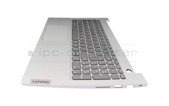 34R065F original Lenovo clavier incl. topcase DE (allemand) gris/gris avec rétro-éclairage