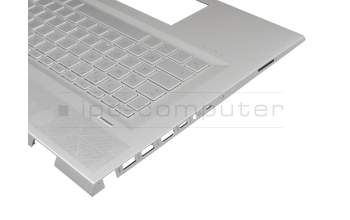 4600EJ0500011 original HP clavier incl. topcase DE (allemand) argent/argent avec rétro-éclairage