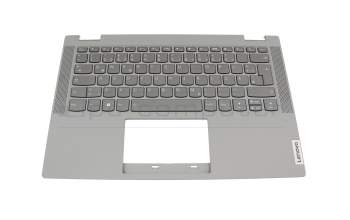 4600K100012 original Lenovo clavier incl. topcase DE (allemand) gris/gris avec rétro-éclairage