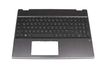 46M0GFCS0031 original HP clavier incl. topcase DE (allemand) noir/noir