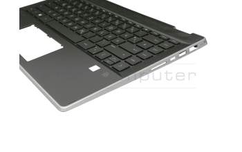 490-0GG07.BP0G original HP clavier incl. topcase DE (allemand) noir/noir avec rétro-éclairage