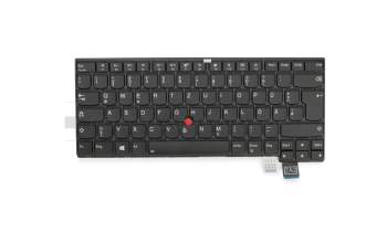 4B+NCJ05.091 original Lenovo clavier DE (allemand) noir/noir avec rétro-éclairage et mouse stick