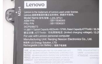 Lenovo 5B11B36321 BATTERY LG L20L3PG1 11.58V57Wh3cell