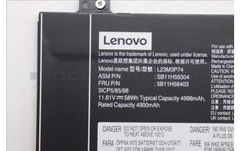 Lenovo 5B11H56403 BATTERY Internal, 3c 58Wh, LiIon, SMP