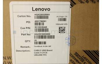 Lenovo 5C10S30445 CABLE USB Board Cable H 21CX UBtoMB FPC