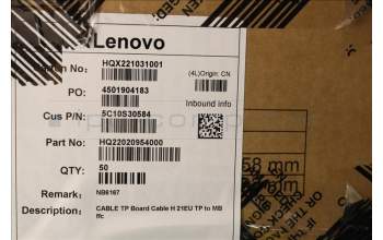 Lenovo 5C10S30584 CABLE TP Board Cable H 21EU TP to MB ffc