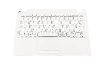 5CB0K38956 original Lenovo clavier incl. topcase DE (allemand) blanc/blanc