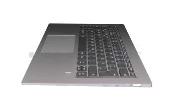 5CB0Q09675 original Lenovo clavier incl. topcase DE (allemand) gris/argent avec rétro-éclairage