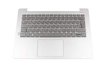 5CB0R07538 original Lenovo clavier incl. topcase DE (allemand) gris/argent avec rétro-éclairage