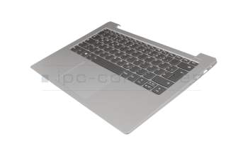 5CB0R07538 original Lenovo clavier incl. topcase DE (allemand) gris/argent avec rétro-éclairage