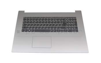 5CB0R20185 original Lenovo clavier incl. topcase FR (français) gris/argent avec rétro-éclairage (Platinum Grey)