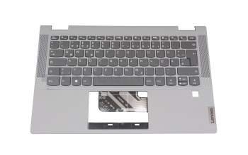 5CB0Y85408 original Lenovo clavier incl. topcase DE (allemand) gris/gris