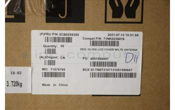 Lenovo 5CB0Z69390 COVER FRU COVER A cover_LTE