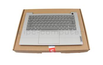 5CB1B02570 original Lenovo clavier incl. topcase DE (allemand) gris/gris avec rétro-éclairage