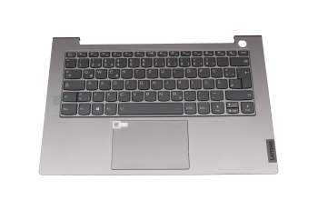 5CB1B32916 original Lenovo clavier incl. topcase DE (allemand) gris/gris avec rétro-éclairage