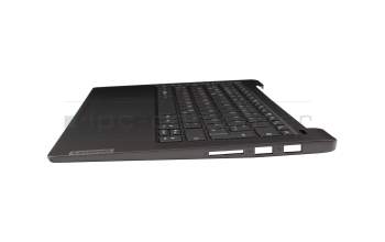 5CB1C13390 original Lenovo clavier incl. topcase DE (allemand) gris foncé/gris avec rétro-éclairage