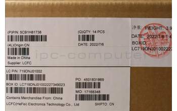 Lenovo 5CB1H81738 COVER FRU D_COVER_AL_WWAN_5G_ASSY JX3C5