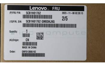 Lenovo 5CB1H81762 COVER FRU_D_COVER_AL_WWAN_SLV_ASSY