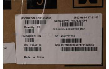 Lenovo 5CB1J10003 COVER LCD Cover C 21DM MGR