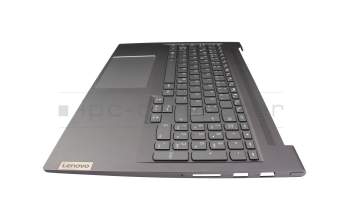 5CB1J38408 original Lenovo clavier incl. topcase DE (allemand) gris/gris avec rétro-éclairage