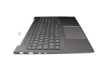 5CB1J38408 original Lenovo clavier incl. topcase DE (allemand) gris/gris avec rétro-éclairage