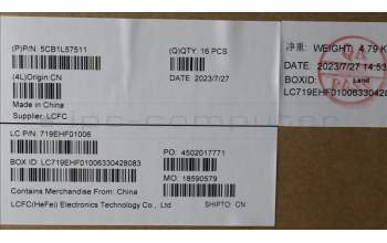 Lenovo 5CB1L57511 COVER FRU KT4DA_D_COVER_UMA_WL_ASSY_BK