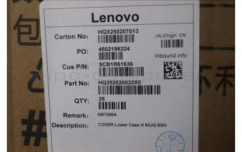 Lenovo 5CB1R61636 COVER Lower Case H 83JQ SSH