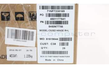 Lenovo 5H50N77756 HINGE Hinge C 80Y9 R+L