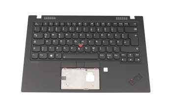 5M10W85887 original Lenovo clavier incl. topcase DE (allemand) noir/noir avec rétro-éclairage et mouse stick