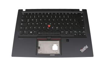 5M10Z41494 original Lenovo clavier incl. topcase DE (allemand) noir/noir avec rétro-éclairage et mouse stick