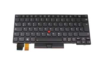 5N20V43192 original Lenovo clavier DE (allemand) noir/noir avec rétro-éclairage et mouse stick