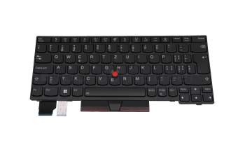 5N20V43203 original Lenovo clavier CH (suisse) noir/noir avec rétro-éclairage et mouse stick