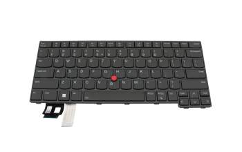 5N21D67996 original Lenovo clavier US (anglais) noir/noir avec rétro-éclairage et mouse stick