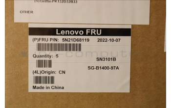 Lenovo 5N21D68119 NB_KYB CS22 FL TOP,BK-BL,LTN,FRA/ENG