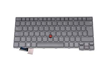 5N21D68319 original Lenovo clavier DE (allemand) gris/noir avec rétro-éclairage et mouse stick