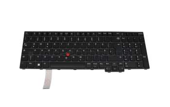 5N21D93660 original Lenovo clavier DE (allemand) noir/noir avec mouse stick