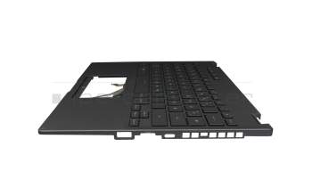 6037B0210013 original Asus clavier incl. topcase DE (allemand) noir/noir avec rétro-éclairage