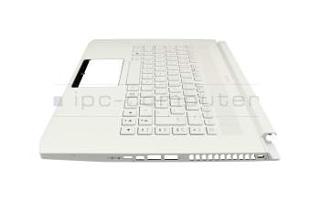 6B.C4HN1.009 original Acer clavier incl. topcase DE (allemand) blanc/blanc avec rétro-éclairage