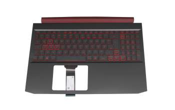 6B.Q5XN2.012 original Acer clavier incl. topcase DE (allemand) noir/noir/rouge avec rétro-éclairage