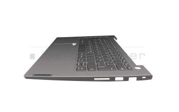 7211310100012 original Lenovo clavier incl. topcase DE (allemand) gris/gris avec rétro-éclairage