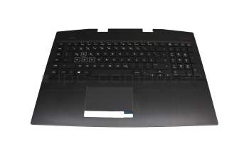 7J20A0 original HP clavier incl. topcase DE (allemand) noir/noir avec rétro-éclairage