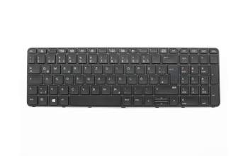 818250-041 original HP clavier DE (allemand) noir/noir abattue avec rétro-éclairage