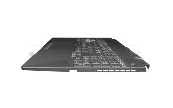 8S5CB0S17318KSSV original Asus clavier incl. topcase DE (allemand) noir/transparent/noir avec rétro-éclairage