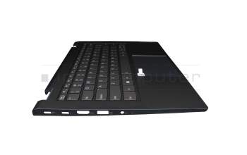 8SSN20Z3838L1 original Lenovo clavier incl. topcase US (anglais) gris/bleu avec rétro-éclairage