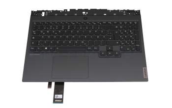 8SST60R45354 original Lenovo clavier incl. topcase DE (allemand) noir/gris avec rétro-éclairage