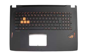 90NB0DZ1-R31GE0 original Asus clavier incl. topcase DE (allemand) noir/noir avec rétro-éclairage